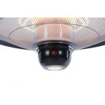 Exkluzív halogén lámpás infra teraszfűtő fekete (BLACK EDITION) 2100W