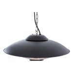 Exkluzív halogén lámpás infra teraszfűtő fekete (BLACK EDITION) 2100W