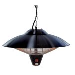 Exkluzív halogén lámpás infra teraszfűtő fekete (BLACK EDITION) 2100W